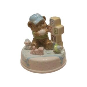 San Francisco Music Box Company Vintage Teddy Bear Music Box Boys